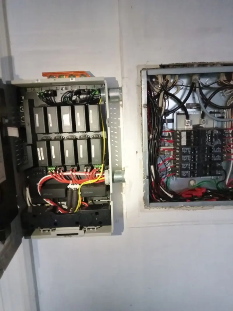 Electrical panel upgrade completed for Security Camera Wiring in Miamisburg